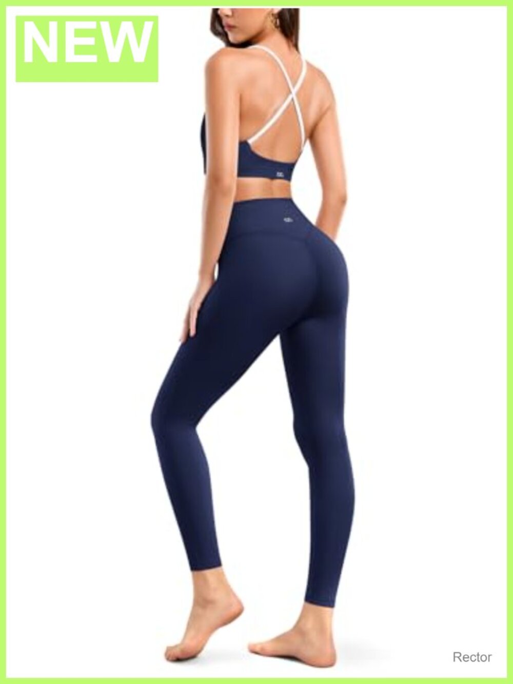 2 Piece Workout Set Seamless Leggings & Padded Tank Top Yoga